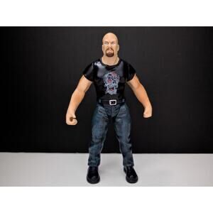 WWF Stone Cold Steve Austin Back Talkin Crushers Figure Jakks 2000 Talking Toy